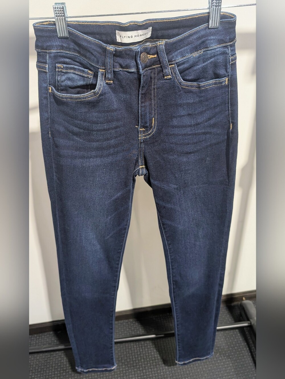 Flying Monkey Women's Dark Blue Slim Fit Jeans